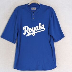 Kansas City Royal's Men's MLB Henley Shirt‎ Size S